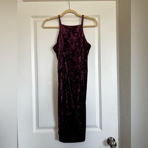 Velvet plum dress
